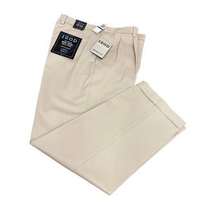 Izod Non Iron Dress Chino Pants Men Sz 36w x 32L NWT